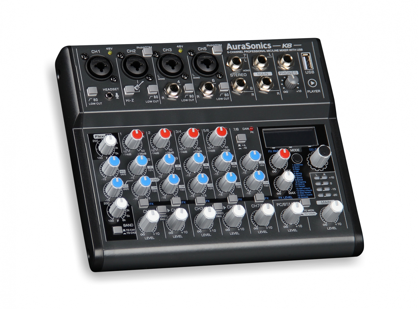 AuraSonics K8 компактный микшерный пульт в Лабытнангах