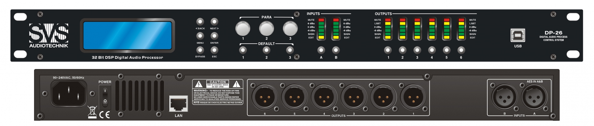 SVS Audiotechnik DP-26 Цифровой процессор: 2 входа 6 выходов в Лабытнангах