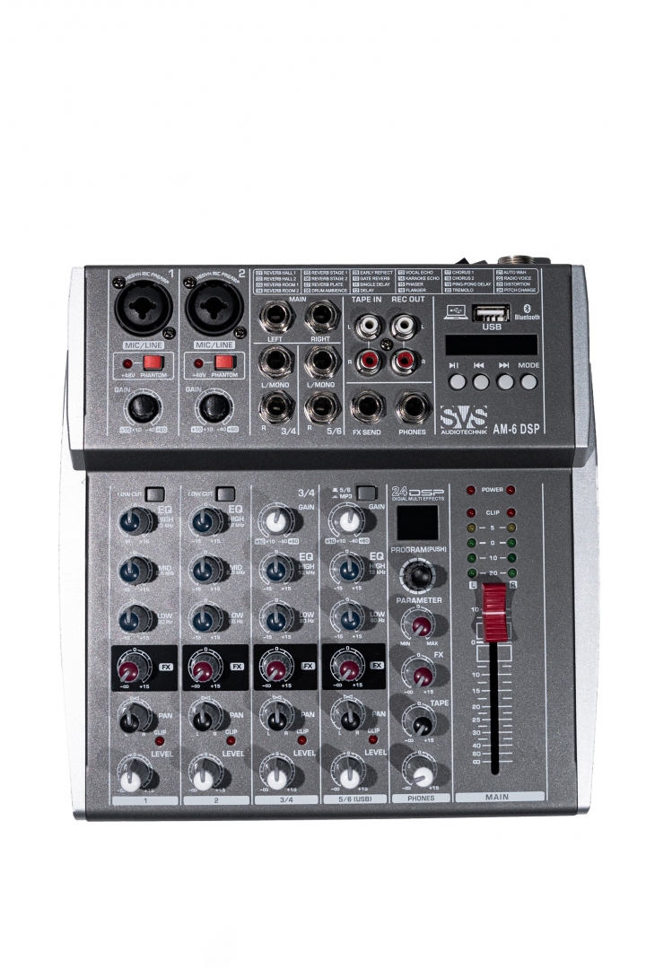 SVS Audiotechnik mixers AM-6 DSP Микшерный пульт аналоговый, 6-канальный SVS Audiotechnik mixers в Лабытнангах